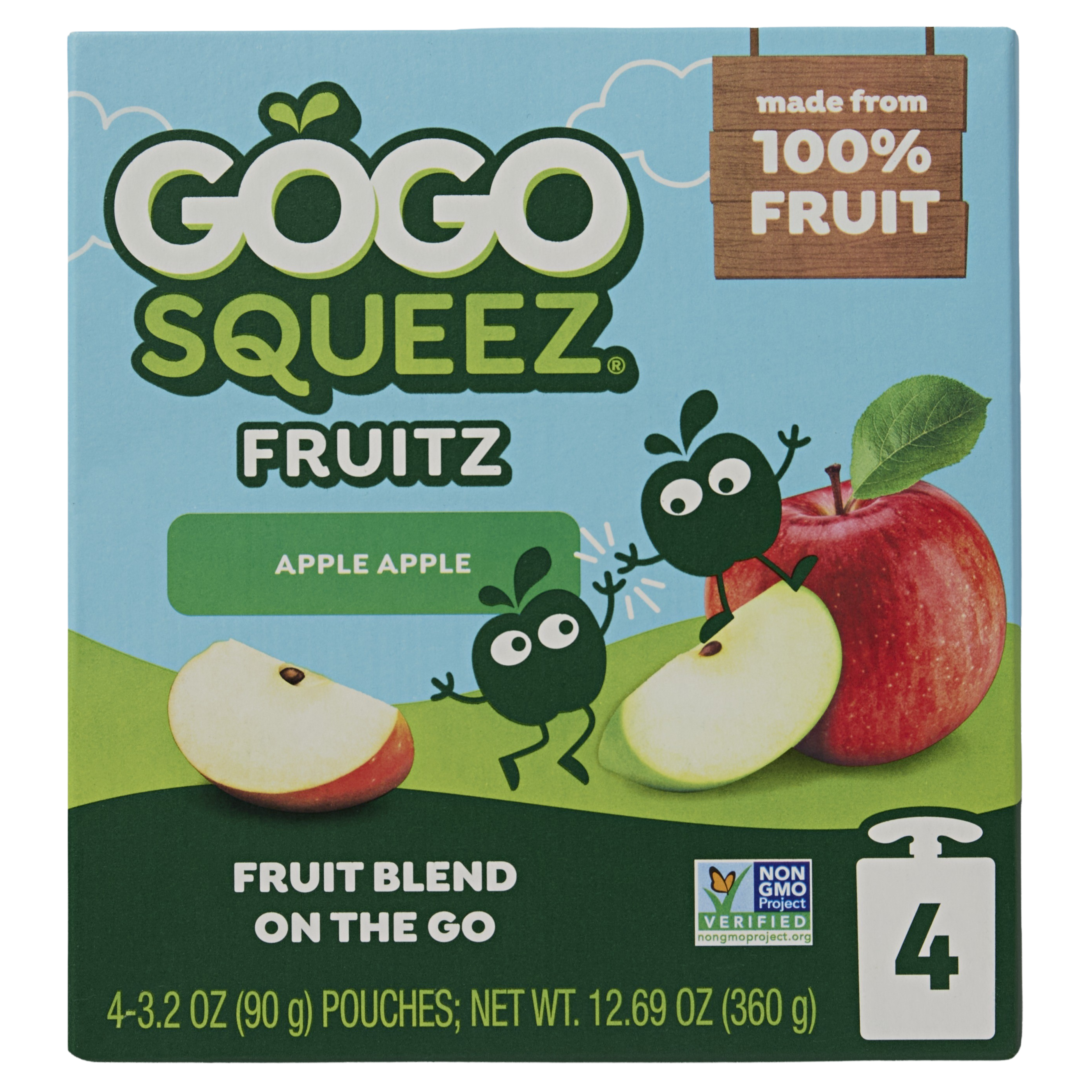 GoGo SqueeZ Fruitz Applesauce Pouch package