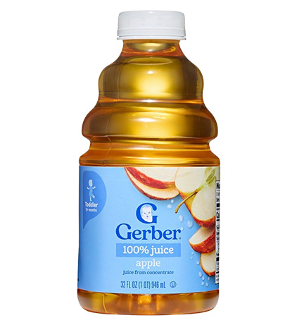 Gerber 100% Juice, Apple package