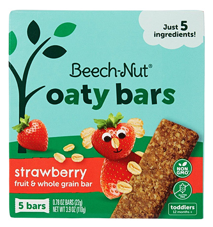 Beech-Nut Oaty Bars, Strawberry package