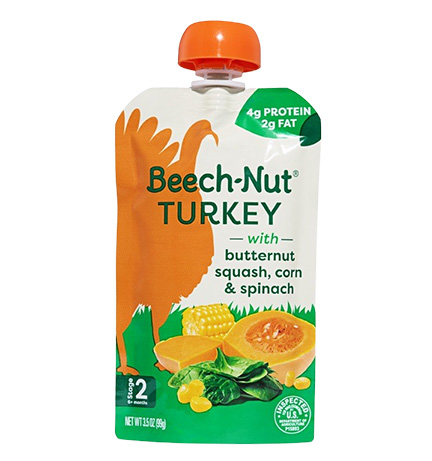 Beech-Nut Stage 2 Turkey with Butternut Squash, Corn & Spinach package
