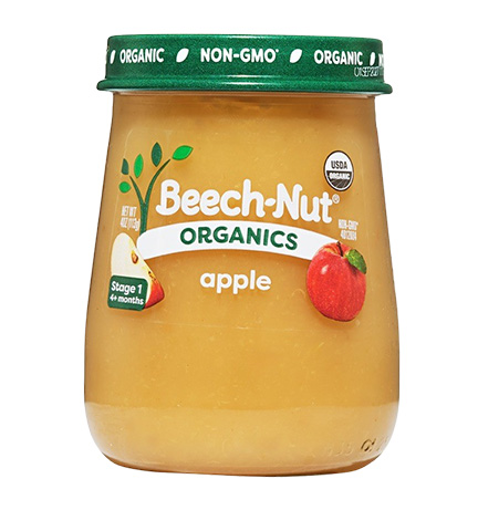Beech-Nut Organics Stage 1 Apple package
