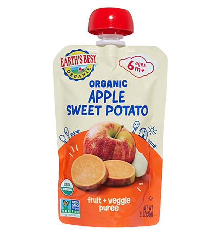 Earth's Best Organic Apple Sweet Potato package