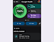 Screen grab of weekly cardio status in the app for the Google Fitbit Air.