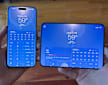iPhone and iPhone Duo (opened, horizontally) side by side.