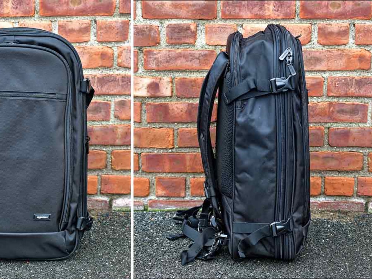 amazonbasics carry on travel backpack navy Amazon Basics Carry-On Travel Backpack Review