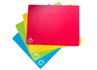 Carrollar Flexible Plastic Cutting Board Mats, Set of 4.