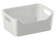 Container Store Plastic Storage Bin with Handles (XS)