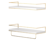 Shario White Floating Shelves
