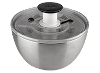 Oxo Stainless Steel Salad Spinner, 6.34 Qt