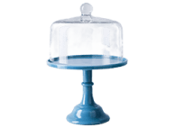 Mosser Glass Mosser Colored Glass Cake Stand (Medium 10" + Glass Dome)