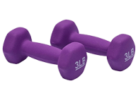 Amazon Basics Easy Grip Workout Dumbbell, 3-pound (pair)
