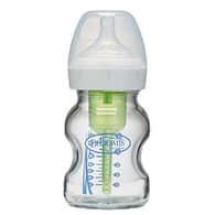 Dr. Brown's Natural Flow Anti-Colic Options+ Wide-Neck Glass Baby Bottle 5 oz/150 mL