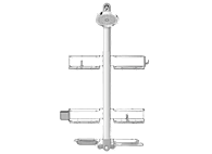 Simplehuman XL Adjustable Hanging Shower Caddy