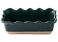 Emile Henry French Ceramic Ruffled Loaf Pan