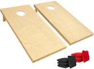 GoSports Solid Wood Portable Cornhole Set