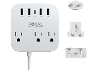 Foval European Travel Plug Adapter