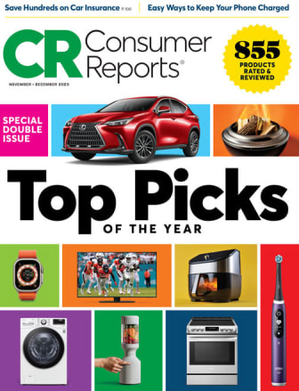 Consumer Reports November/December 2023 cover