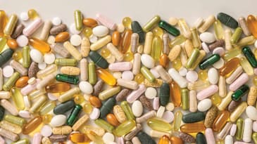 Assortment of different supplement pills