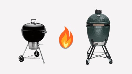 Charcoal Grill Face-Off: Weber Kettle vs. Big Green Egg