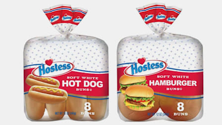 Hostess Soft White Hot Dog and Burger Buns