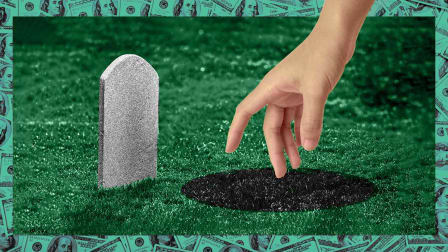 Taking from a grave