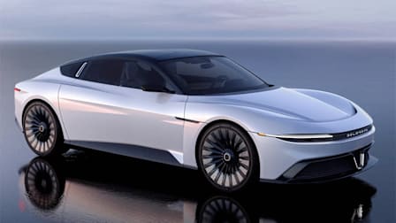 DeLorean Alpha5 electric car concept front exterior