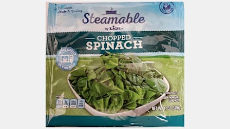 Lidl Frozen Chopped Spinach Recalled Due to Risk of Listeria