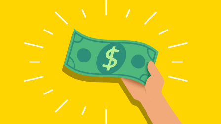 Hand holding money