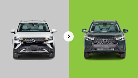 VW Taos  and Toyota Corolla Cross