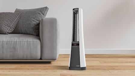 Lasko AW315 Bladeless Tower (Home Depot) in a living room environment
