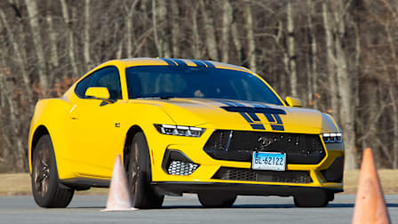 2024 Ford Mustang GT at CR's ATC, accident avoidance test