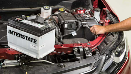 Car battery installation