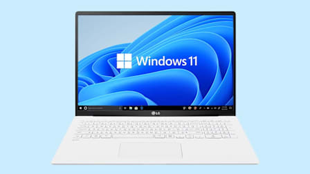 LG Gram Laptop with Windows 11 screen