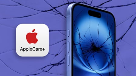 Cracked iPhone and AppleCare+ logo
