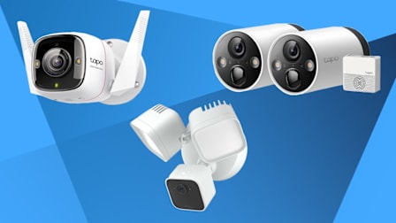 Tapo and Blink home security cameras.