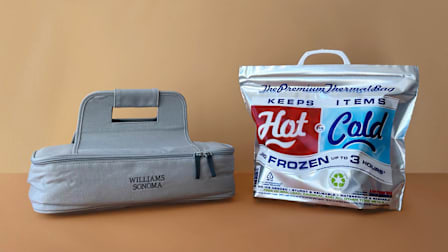 Williams Sonoma Hold Everything Insulated Rectangular Single Food Carrier and The Premium Thermal Bag
