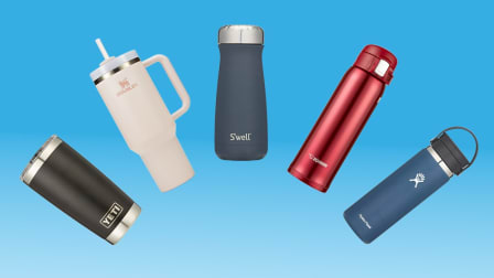 Yeti, Stanley, Swell, Zojirushi, and Hydra Flask insulated cups