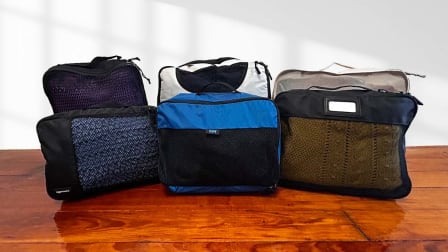 Packing cubes full of clothes