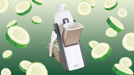 Dash Safe Slice Mandoline and cucumber slices