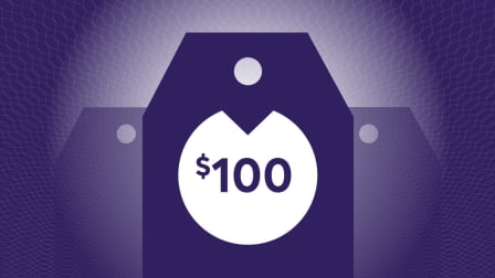 Purple deals tags for under $100
