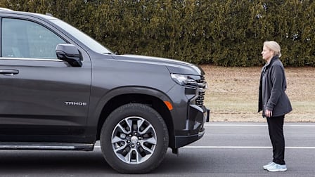 Chevrolet Tahoe demonstrating front visibility