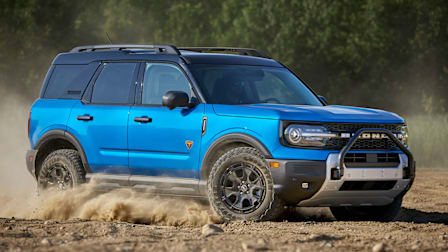 2025 Ford Bronco Sport driving in the dirst
