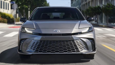 2025 Toyota Camry XSE driving in city