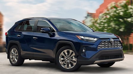 2025 Toyota RAV4 driving in city