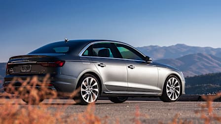 2021-2025 Audi A4, rear static, with mountains