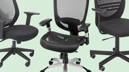 Office Chairs by (from L-R): Staples Essentials Ergonomic Fabric Swivel Task Chair Furniture, Hon Ignition 2.0 Furniture, Ikea Flintan Furniture
