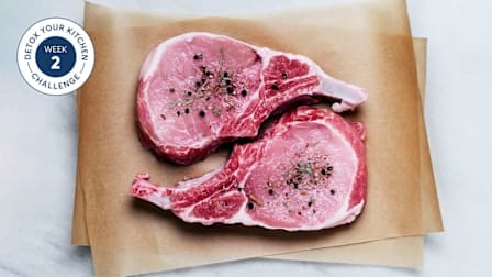 meat on parchment paper