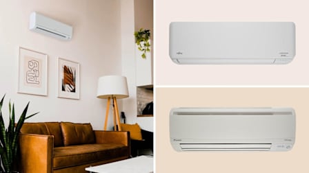 Mitsubishi HM Series MZ-HM12NA, Fujitsu LPAS 12LPAS1 and Daikin Oterra Series Wall Mount AC RXF12AXVJU FTXF12AXVJU mini splits.