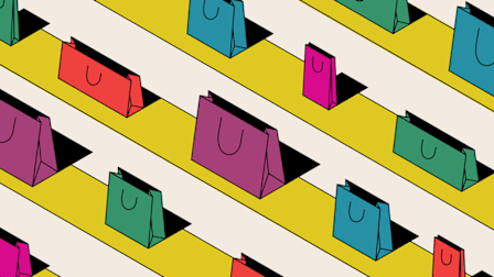 Illustration of shopping bags