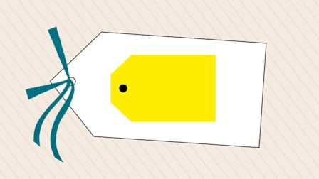 Illustration of shopping tag with Best Buy Logo.